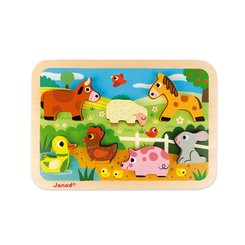 Jeux - Jeux Éducatifs et Puzzle - DE // Chunky puzzle ferme 7 pièces