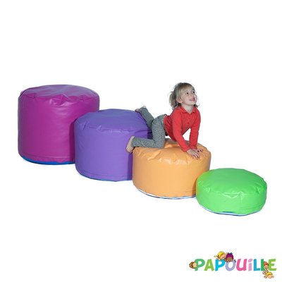 Motricité - Parcours de Motricité Crèche - Parcours de motricité pouf pouf