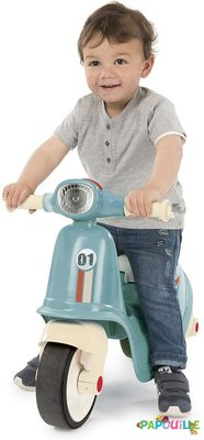 Jeux - Porteurs, Draisiennes, Marcheurs - Porteur scooteur bleu