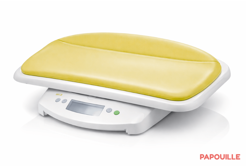 Coussin pèse bebe jaune