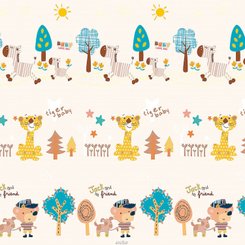 Jouets - Tapis et Jeux d'Éveil, Portiques d'Activité - Tapis Double Face La Ville et la Foret