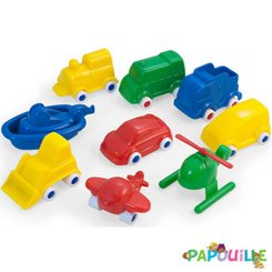 Jouets - Garages, Voitures et Circuits pour Enfant - Véhicules en plastique 9 cm 9 unités