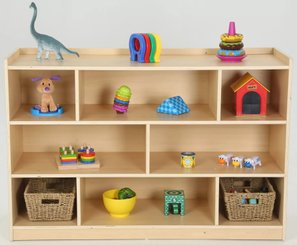 Mobilier - Meuble de rangement scolaire - Armoire à étagères avec dossier