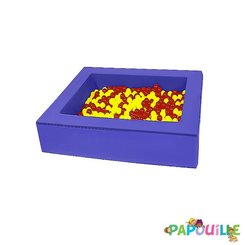 Motricité - Piscine à balles - Piscine à balles en mousse revêtement pvc 140 x 140 cm parme