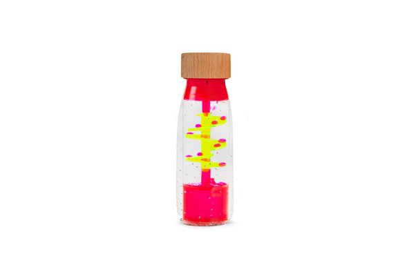 Motricité - Eveil Sensoriels et Tactiles - Bouteille sensorielle - spiral rose 
