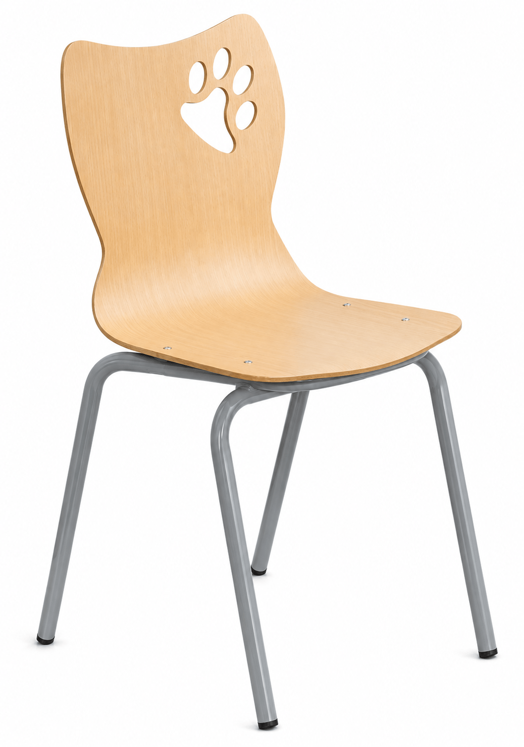 Chaise en bois Alaska H26 cm - T1 - Gris