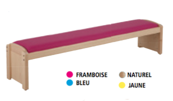 Banc sans dossier naturel wkc t2