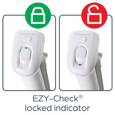 Médical et Prévention - Barrières de Sécurité Enfant - Barrière rétractable jusqu'à 140 cm - Blanche 