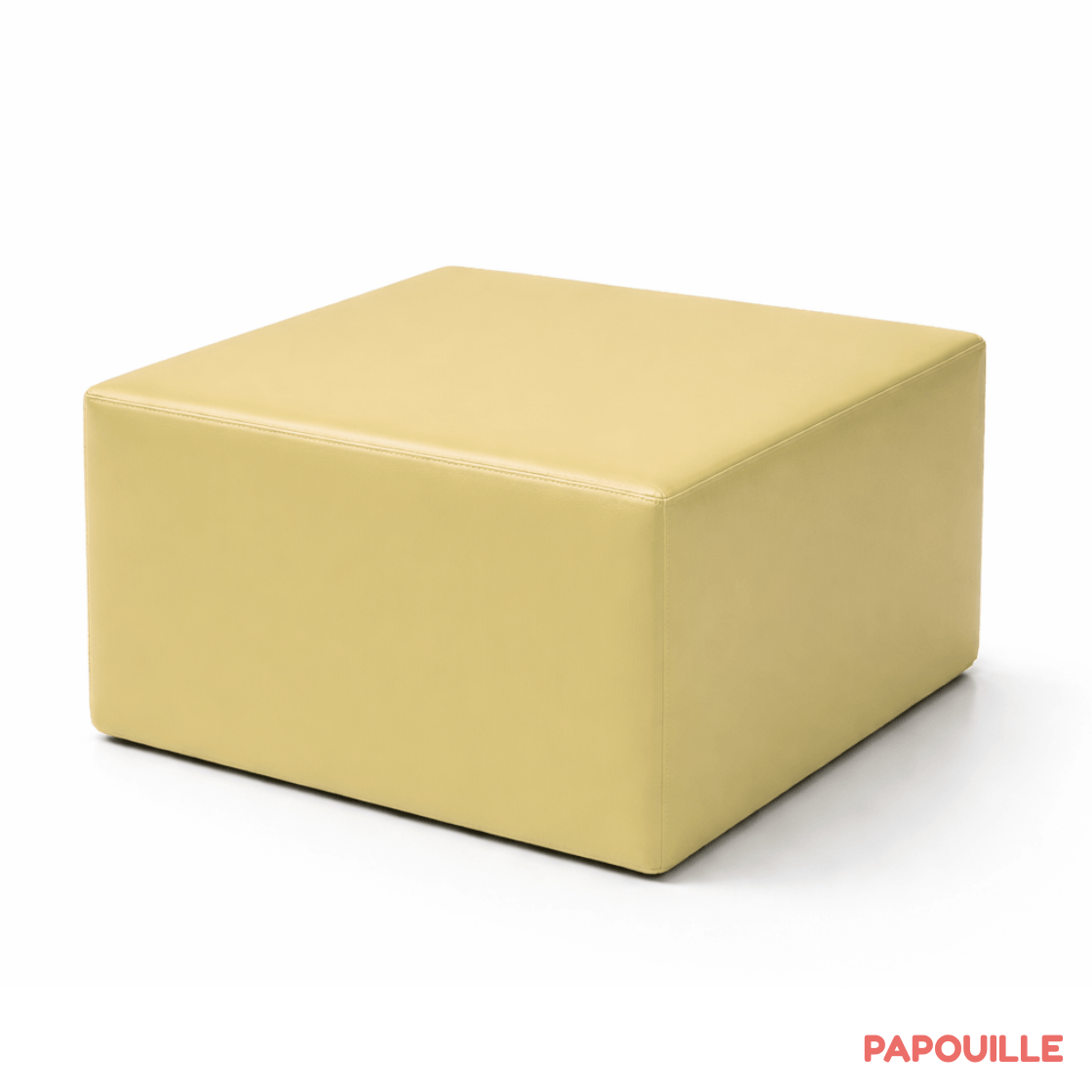 Module bloc carre en mousse pvc h.23cm jaune
