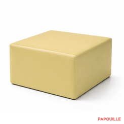 Motricité - Module de Motricité Bébé - Module bloc carre en mousse pvc h.23cm jaune