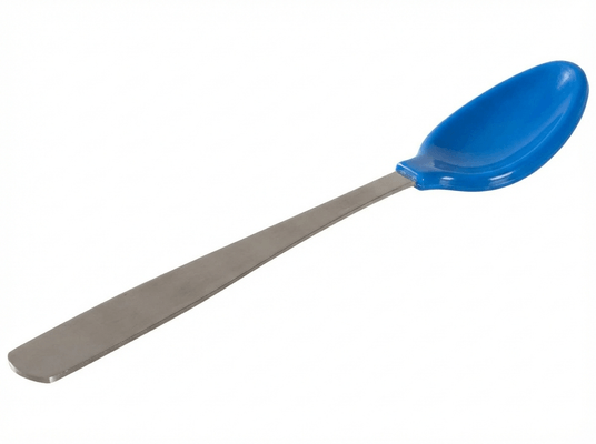 Repas - Couverts Enfant, Adulte - cuillère bébé douce en silicone long manche inox