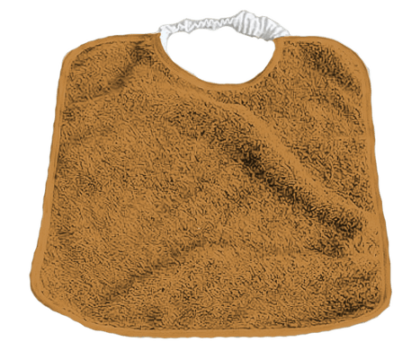 Repas - Bavoir - Bavoir électrique dos imperméable - 30 x 40 cm - Corail
