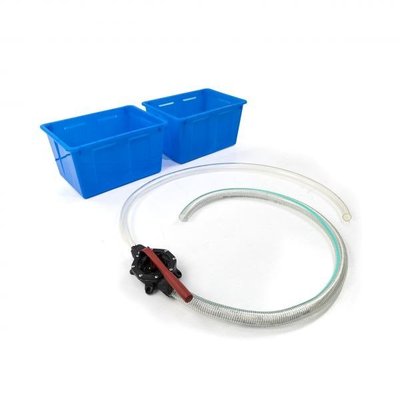 Mobilier - Accessoires pour meuble de rangement - Set pompe avec tuyau + 2 boîtes en plastique