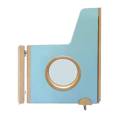 Mobilier - Barrière de séparation & Cloison crèche - Portillon de séparation avec fenêtre oculus sur mesure