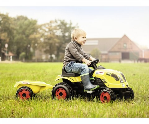 Jeux - Porteurs, Draisiennes, Marcheurs - Tracteur + remorque