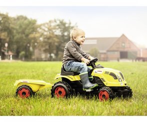 Jeux - Porteurs, Draisiennes, Marcheurs - Tracteur + remorque