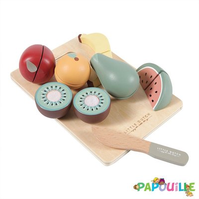 Jouets - Jouets d'Imitation et d'Imagination - Fruit à découper en bois