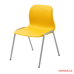 Mobilier - Chaise & fauteuil pour crèche - Chaise empilable clara t3 jaune