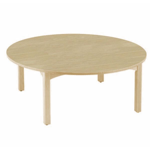 Table ronde en bois 4 pieds t0 naturel