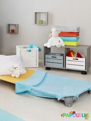 Couchage - Couverture de Lit Enfant - Couverture polaire microfibre vert amande 75 x 115cm