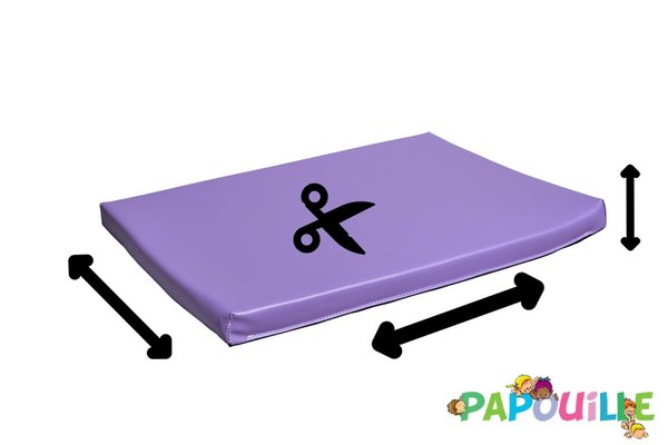 Motricité - Tapis de gym sur mesure - Tapis en mousse sur mesure épaisseur 3cm /m2 parme