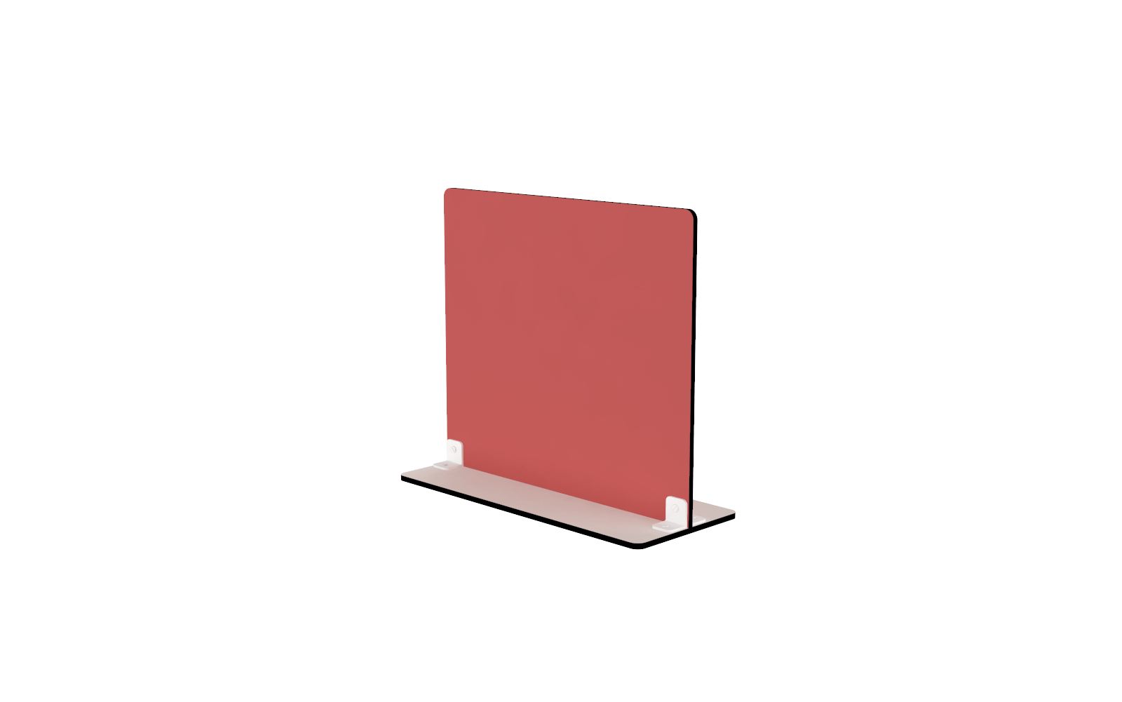 Cloison carré auto-portée 70 x 60 cm- rouge