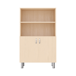 Mobilier - Meuble de rangement scolaire - Armoire de rangement 2 placards avec pieds réglables - Kiko