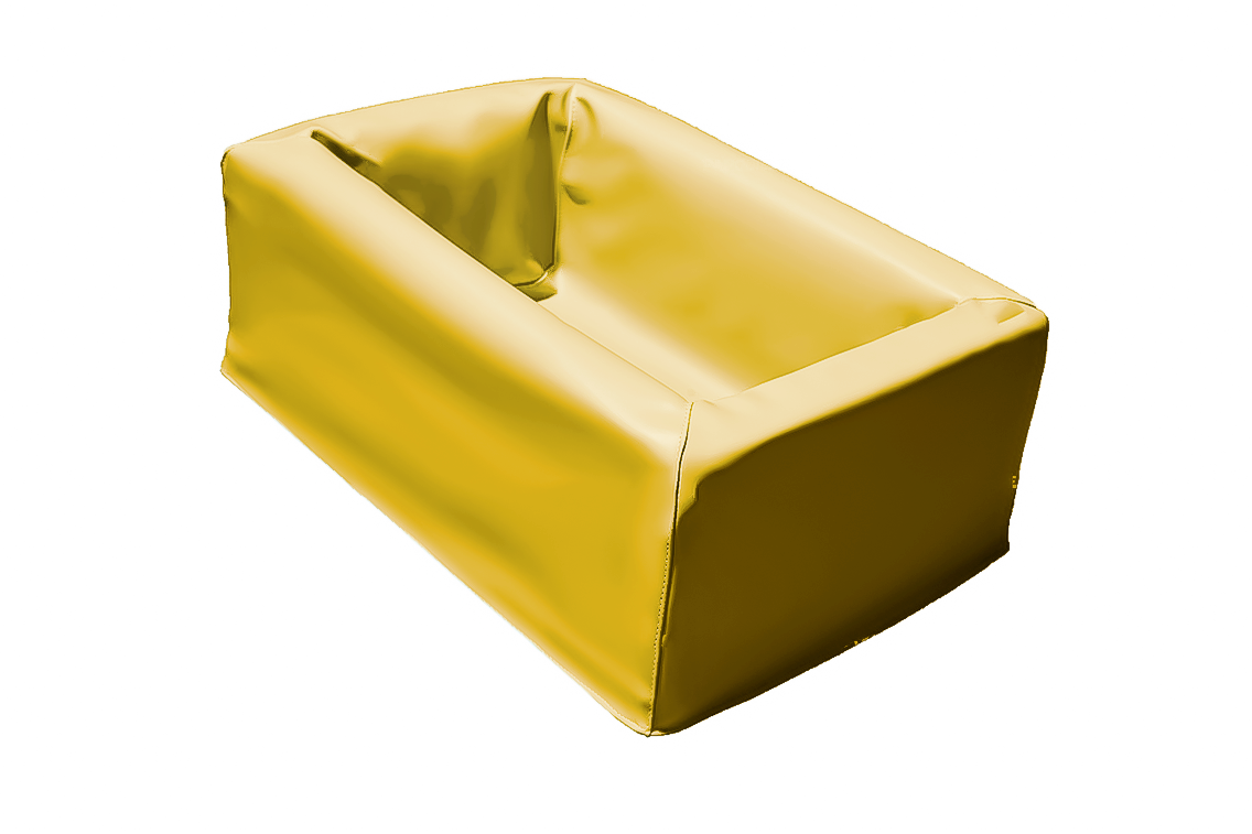 Module de rangement nid à balles en mousse pvc jaune