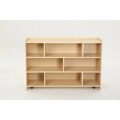 Mobilier - Meuble de rangement scolaire - Étagères à 8 compartiments avec panneau arrière