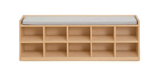 Mobilier - Banc vestiaire & Porte Manteaux - Banc à chaussures de 10 casiers avec d’assise