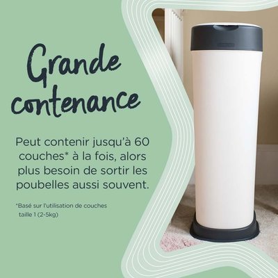 Change - Poubelle à Couches et Recharge - Poubelle à couches twist and click xl 60 couches greenfilm