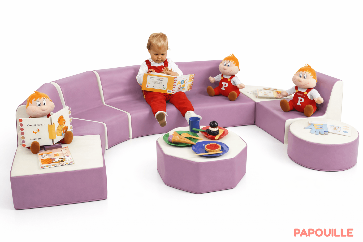 Coin lecture ensemble 9 modules 17 cm - Parme et cème