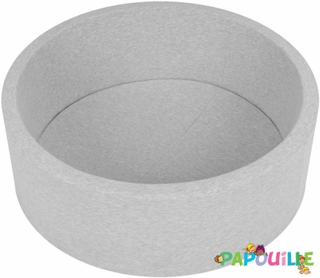 Motricité - Piscine à balles - Piscine à balles pour bébé avec 600 balles 125x40cm gris clair balles rouge