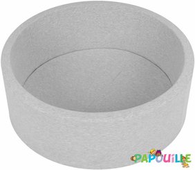 Motricité - Piscine à balles - Piscine à balles pour bébé avec 600 balles 125x40cm gris clair balles rouge
