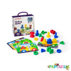 Jouets - Jeux de Construction - Jeu didactique nuts and bolts cartes à visser