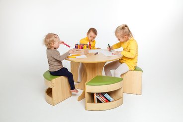 Mobilier - Table crèche et scolaire - Table ronde avec des sièges