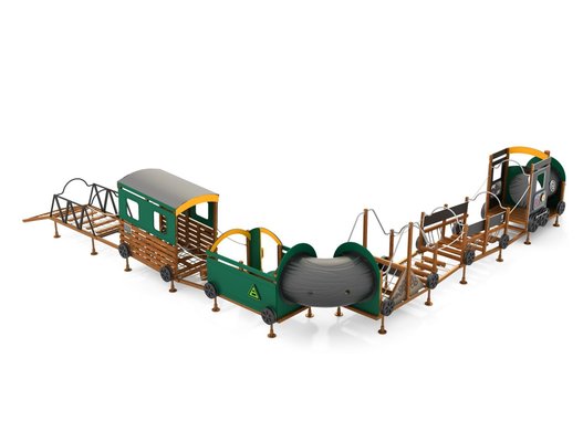 Mobilier - Aire de jeux et structure extérieure - Aire de jeux - voie ferrée 