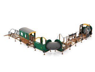 Mobilier - Aire de jeux et structure extérieure - Aire de jeux - voie ferrée 