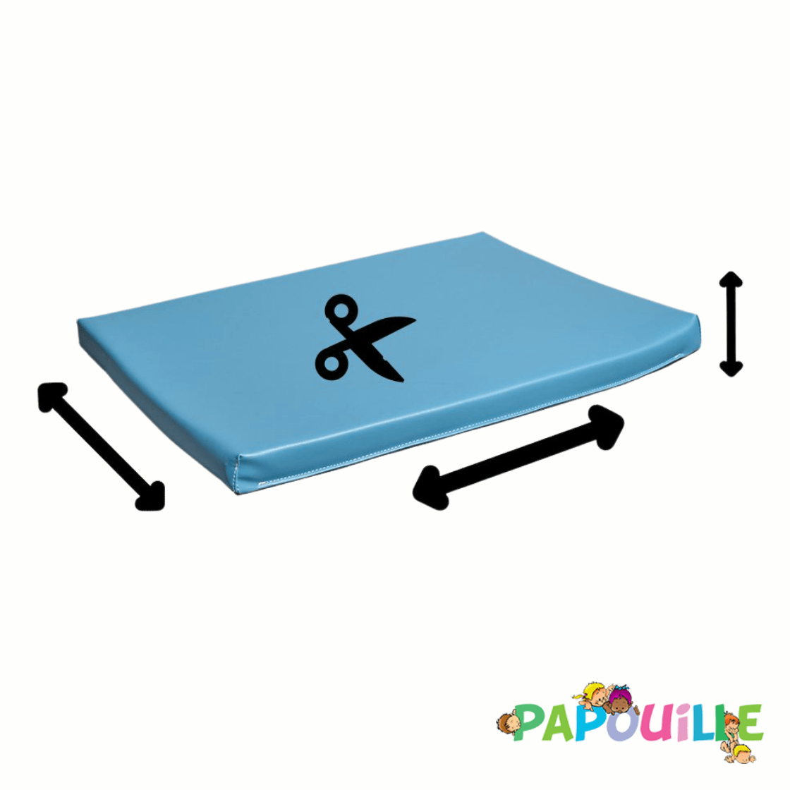 Tapis en mousse sur mesure épaisseur 2cm /m2 Ciel