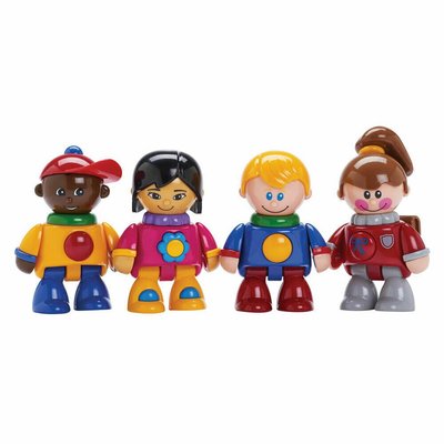 Jouets - Figurines - Figurines articulées les 4 copains d'école ( tolo )