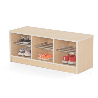 Mobilier - Banc vestiaire & Porte Manteaux - Banc vestiaire 6 casiers 90x33x35cm - Nami