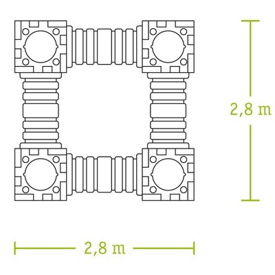 Mobilier - Aire de jeux et structure extérieure - Aire de jeux cubique tunnel 