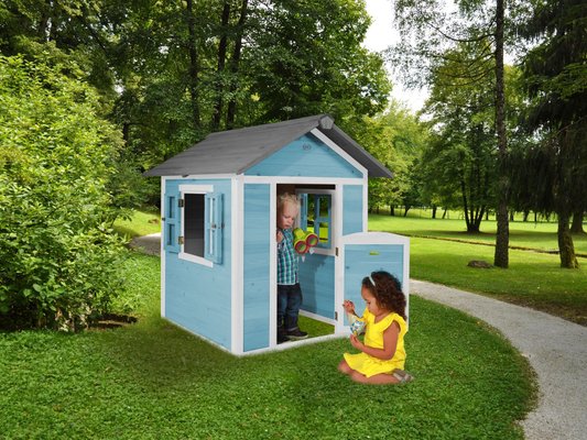 Mobilier - Cabane enfant - Cabane Lodge bleu