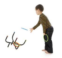 Motricité - Jeux de Motricité Libre - Jeu de lancer d'anneaux 
