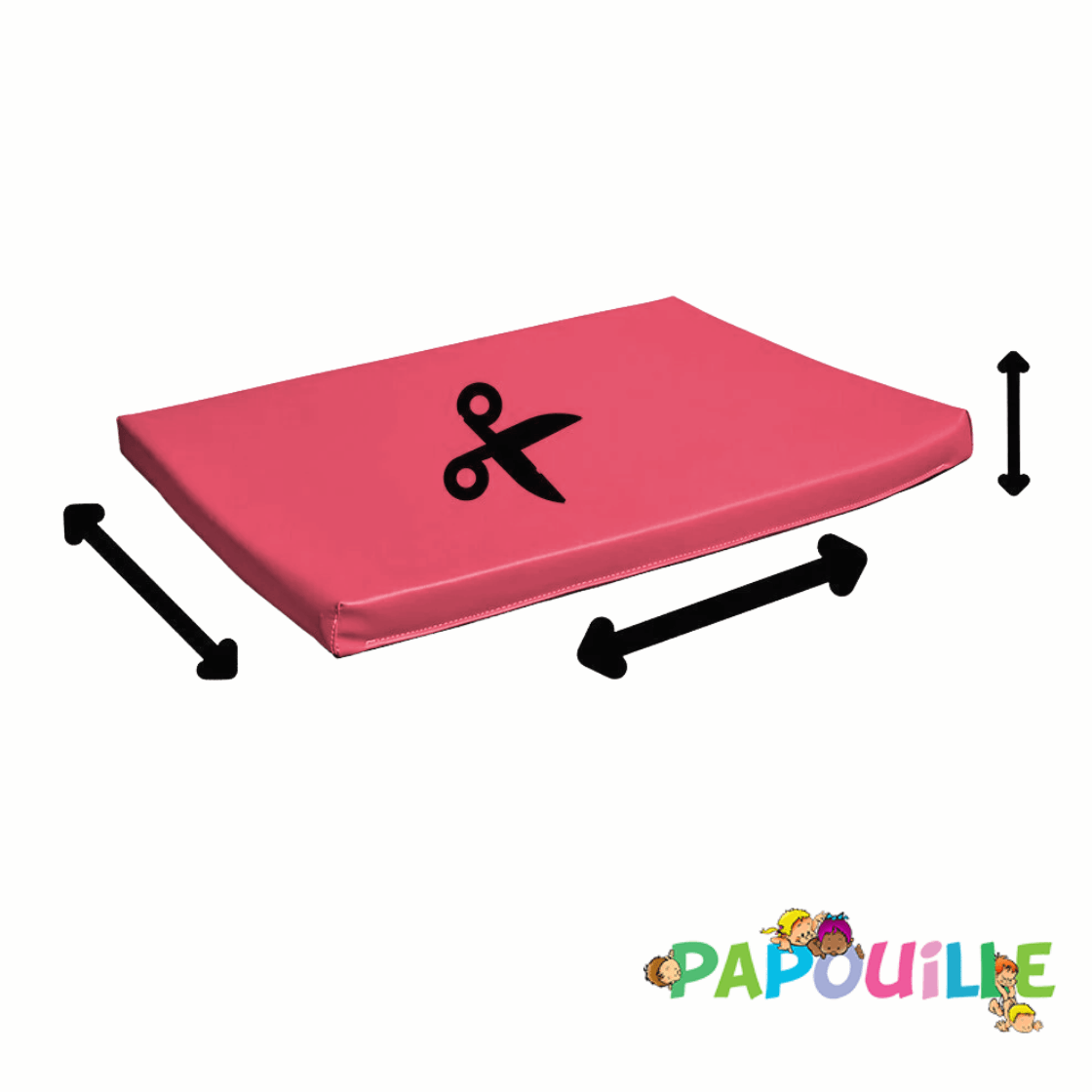 Matelas plat ep 4cm sur mesure Bonbon 