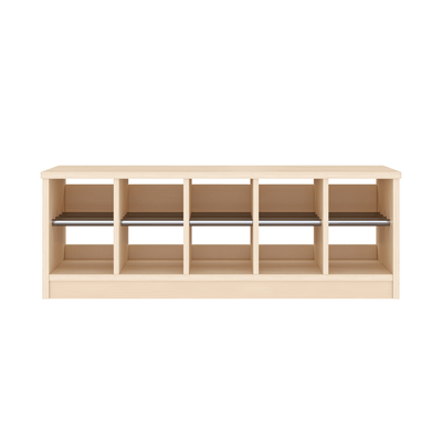 Mobilier - Meuble de rangement scolaire - Banc vestiaire 10 casiers 100x33x35cm - Pomi