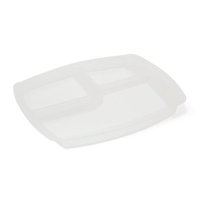Repas - Plateaux Repas Enfants et à Compartiments - Plateau 3 compartiments polypropylene opaque transparent