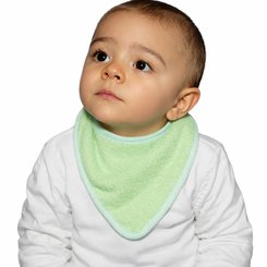 Repas - Bavoir - Bavoir bandana coton éponge 21 x 12cm Vert