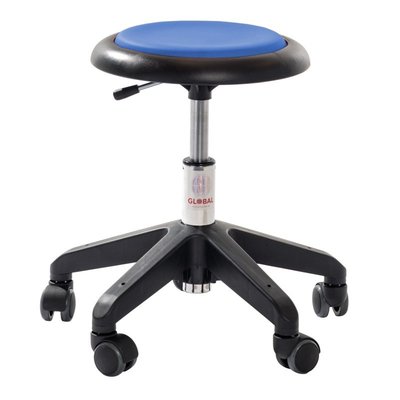 Mobilier - Tabouret et Assise au sol - Tabouret rembourré réglable en hauteur Micro simili-cuir Bleu