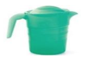 Repas - Carafes et Pichets Enfants - Pichet 50cl en polypropylène avec couvercle vert
